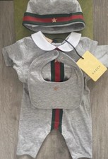 Gucci Baby Web Print 3 Piece