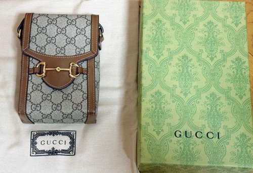 Gucci pattern horsebit mini - gg,