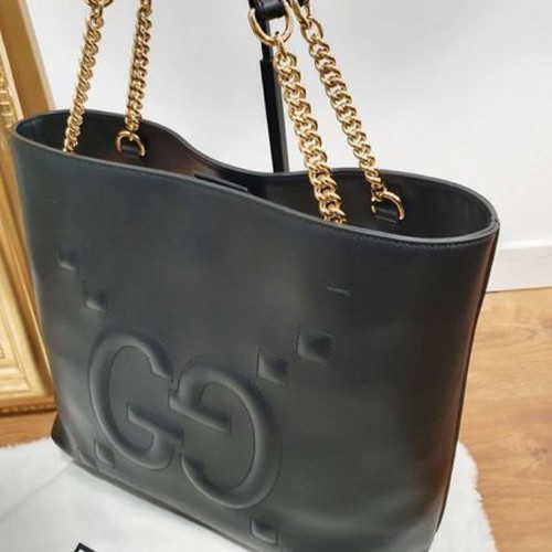 Gucci chain tote leather - gucci,