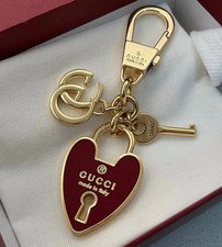 GUCCI Red Enamel Charm Heart